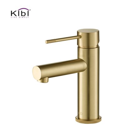 KIBI Circular X Single Handle Bathroom Vanity Sink Faucet KBF1010BG